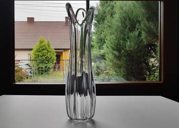 Wazon Rotterdam (28 cm), Ząbkowice, szkło PRL