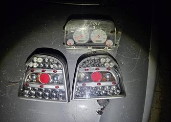 Vw Golf 3 MK3 Lampy Tylne Ledowe Led Clear Tuning Sonar Yunjan Hella Black
