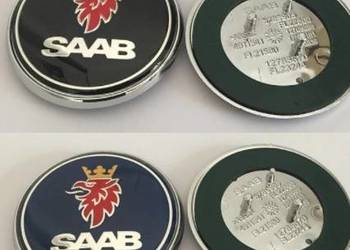 NOWY emblemat SAAB przód bolce znaczek logo niebieskie czarn