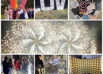 Atrakcje imprezowe, Fotobudka 360 i klasyczna, ledy, miny dymne, iskry itd
