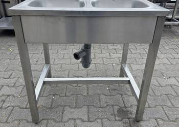 Zlew 2 Komorowy Gastronomiczny 80/60/85 cm - M.1095 N