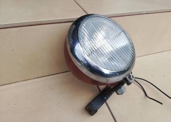 Lampa przednia reflektor halogen BMW, Ural, Harley z koszem