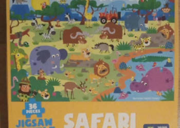 Puzzle Safari Zielona Sowa 36 elementów