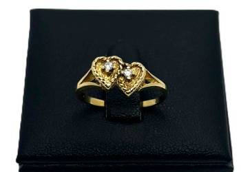 Złoty Pierścionek Serce Pr. 585 2,6 R12