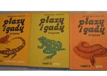 Płazy i gady krajowe komplet 3 tomów W.Juszczyk