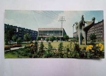 Pocztówka Katowice z 1968 r. Ze znaczkiem