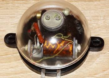 Dzwonek elektryczny ze szklaną kopułką 12 VDC; 24 VAC TELOS DS-3 RETRO PRL