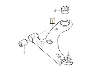 VOLVO XC40 C40  wahacz przedni lewy kpl OE