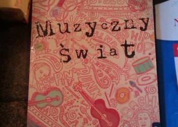 Muzyczny świat podręcznik gimnazjum szkolne książki okazy