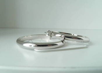 Kolczyki koła rodowane