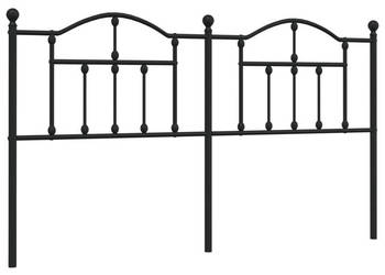 Metalowe wezgłowie czarne 160 cm WM-353474