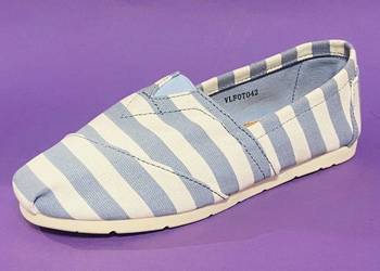 Damskie niebiesko-białe mokasyny rozmiar 36 (VLFT042)