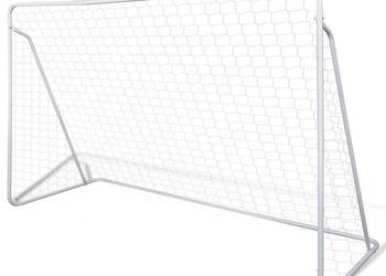 Bramka do piłki nożnej 240x90x150 cm stal WM-90572