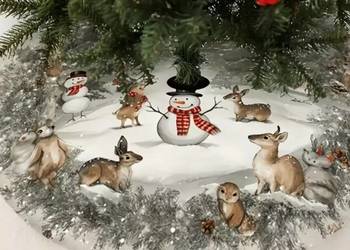 Mata dywanik pod choinkę świąteczna Nowa