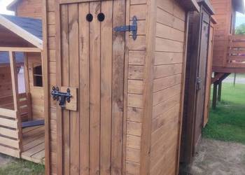WC, latryna, sławojka, wychodek z dwuspadowym dachem Producent WoodStuff