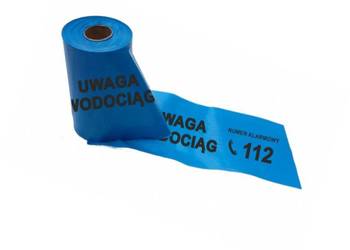 Taśma lokalizacyjna "UWAGA WODOCIĄG" 20 cm x 100 m