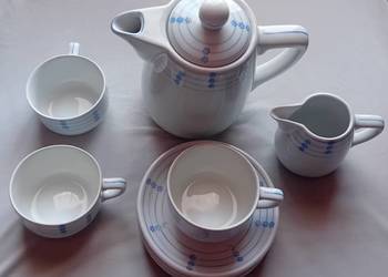 Plankenhammer, niepełny zestaw kawowy art deco dla 3 osób.