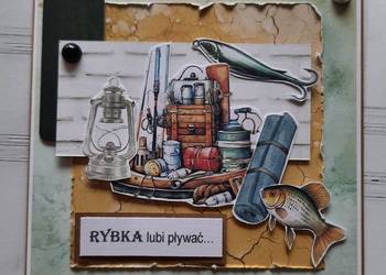 Kartka dla wędkarza personalizowana