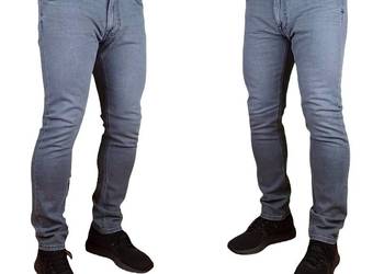 Męskie jeansy Lee Luke - Slim Tapered - szare W38/L32 oryg. nowe