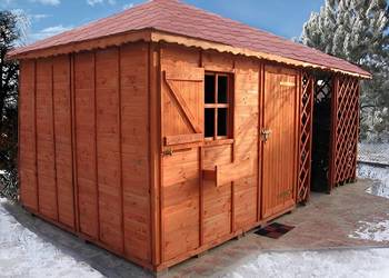 Drewutnia Oleńka dach czterospadowy 3x6 PRODUCENT