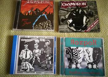 Płyty CD: Oxymoron, Rozpor, Headbanger, Garaż