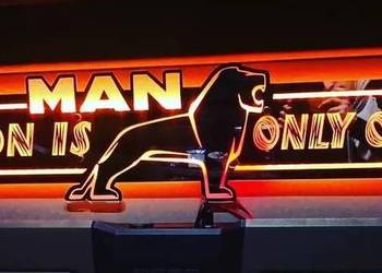 MAN LED mirror 100x25cm 24v multicolor, 3m cable lenght + ciggarete lighte…