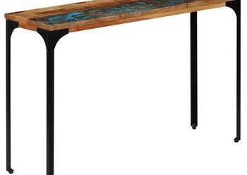 Stolik typu konsola, 120x35x76 cm, z drewna z odzysku(247323)