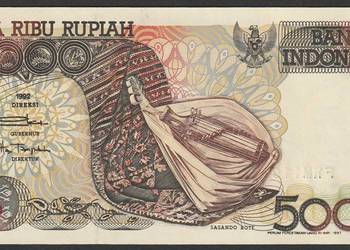 Indonezja  5000 rupiah 1992 - STAN BANKOWY UNC