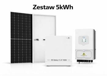 Zestaw budżetowy 5kWh LV (panele, inwerter 1 faza, magazyn 5.12 kWh)