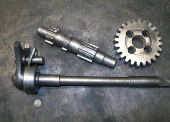 WSK, WFM, SHL 125. ZMIENIACZ BIEGÓW, PRZERZUTNIK, WAŁEK SKRZYNI