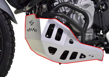 Osłona silnika do CFMOTO 450 MT - stalowa srebrna