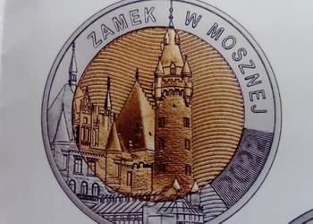 Moneta 5 zł 2022 r. Zamek w Mosznej