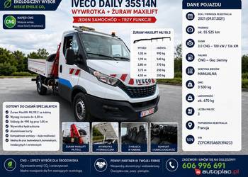 Specjalistyczny samochód do pracy | CNG | 3,5 t DMC | żuraw za kabiną