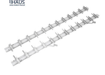 SYSTEM PROWADZĄCY ŻALUZJI TARASOWYCH SHUTTERS Stalowy 109cm biały