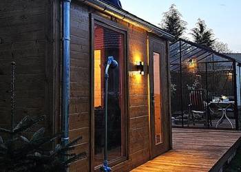 Sauna ogrodowa, domek , zadaszenie przyczepy
