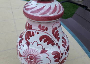 Lampa ceramiczna ręcznie malowana