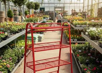 Stojak ekspozycyjny mobilny , centrum ogrodnicze