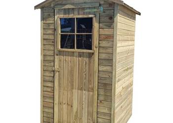 DOMEK WC panelowy ogrodowy drewniany TOALETA 110x120cm