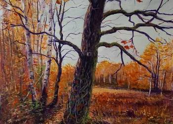 Jesień-gwasz formatu 29,7x42cm