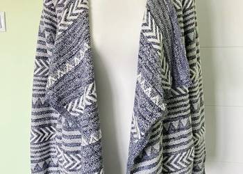 Nowy świetny bawełniany kardigan Tommy Hilfiger narzutka wzory