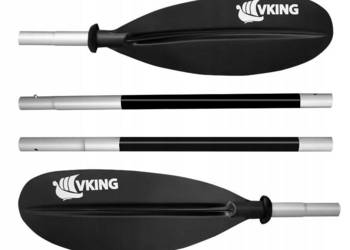 Wiosło packraft kajak składane czteroczęściowe 220 cm Vking