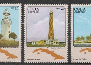 KUBA - LATARNIE MORSKIE - 1982 - CZYSTE **