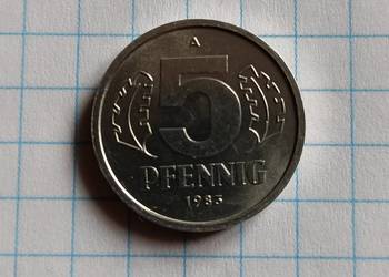 5 FENIGÓW ( PFENNIG ) 1983 ROK  - NIEMCY ( NRD )