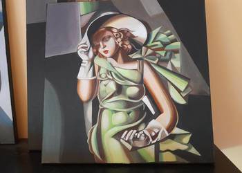 Tamara Łempicka - Kobieta w kapeluszu obraz interpretacja