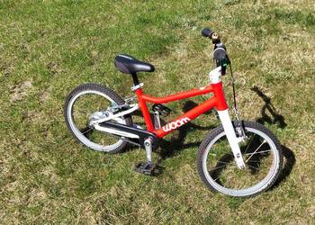 Woom 3 AUTOMAGIC czerwony – bardzo dobry stan, lekki rower dziecięcy