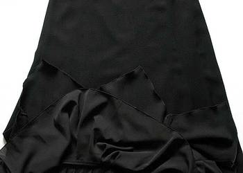 Spódnica - elegancka czarna maxi 44 2XL - biodra 110 cm Nowa