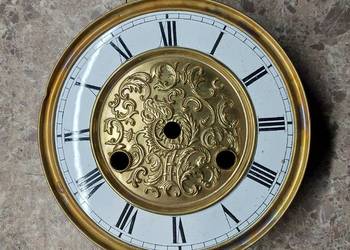 T161 Tarcza starego zegara ściennego 14,5cm 57/33 tzw porcelanka