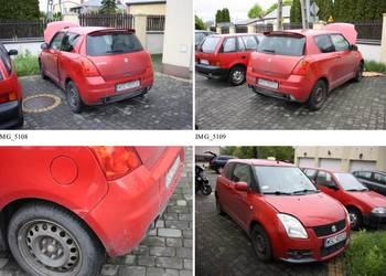 Syndyk sprzeda uszkodzony samochód Suzuki Swift