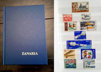 Znaczki stemplowane z gumą razem z klaserem. Polska Znaczki stemplowane z gumą razem z klaserem. Polska