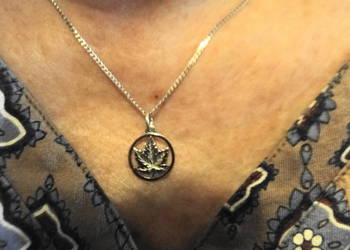 Ładniutki naszyjnik srebro 925